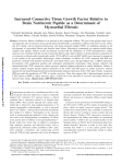 Increased Connective Tissue Growth Factor Relative