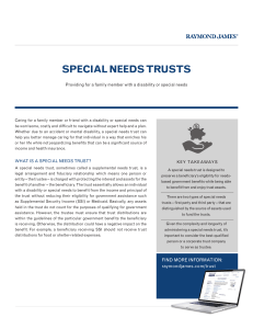 special needs trusts