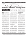 Reducing Antipsychotics for Dementia Patients in Nursing