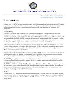 NAACP History - NAACP Wisconsin