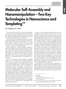 Molecular Self-Assembly and Nanomanipulation