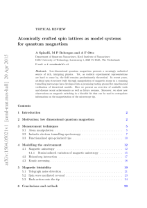 Atomically crafted spin lattices as model systems for quantum