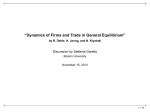 Dynamics of Firms and Trade in General Equilibrium