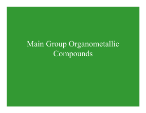 Main Group Organometallic Compounds