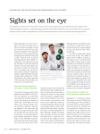 Sights set on the eye - Bayer research Magazine