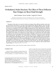 The Effect of Three Different Base Designs on Shear Bond Strength