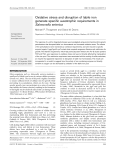 Oxidative stress and disruption of labile iron generate specific