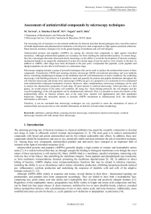 Assessment of antimicrobial compounds by microscopy techniques