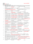 CHE 312 Answers in BOLD RED EXAM 1 KEY (Ch. 16