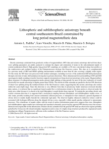 Lithospheric and sublithospheric anisotropy beneath - DGE