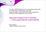Disposal of Spent Fuel in Sweden – a trans