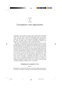 Conceptions and Approaches