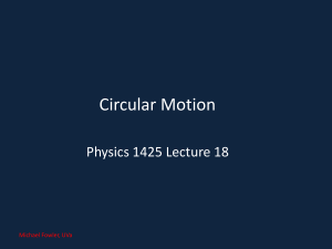 18. More Circular Motion
