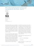 Why measure blood gases? A three-part introduction for the novice