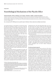 Neurobiological Mechanisms of the Placebo Effect