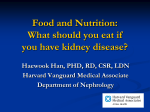 Food and Nutrition: What should you eat if you have kidney