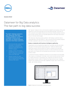 Datameer for Big Data analytics: The fast path to big data