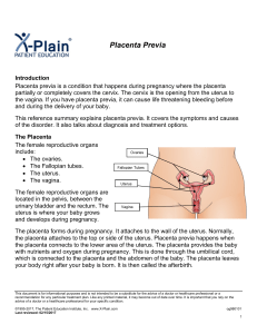 Placenta Previa - Patient Education Institute