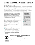 STREP THROAT / SCARLET FEVER - Dickinson