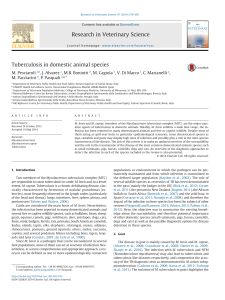 Tuberculosis in domestic animal species (PDF Available)