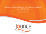 Biomarker-driven indication and patient selection in the ICONIC trial