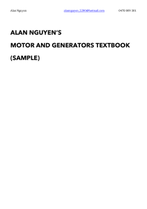 alan nguyen`s motor and generators textbook (sample)