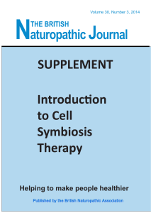 Introduction to Cell Symbiosis Therapy