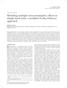 Modeling multiple nonconsumptive effects in