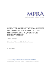 counteracting tax evasion in malawi: an analysis of the methods and