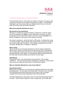 The Genetics of Laterality Defects