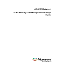 UXN6M9M Datasheet 9 GHz Divide-by
