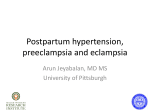 Postpartum preeclampsia and eclampsia