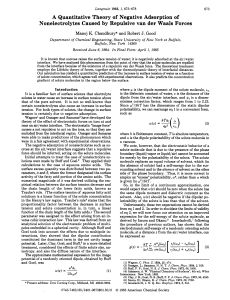 A Quantitative Theory of Negative Adsorption of Nonelectrolytes