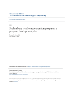 Shaken baby syndrome prevention program