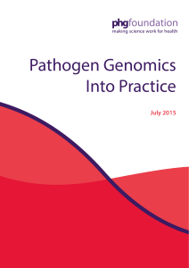 Pathogen Genomics Into Practice