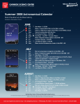 Summer 2008 Astronomical Calendar