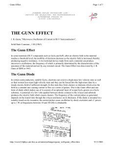 Gunn Effect