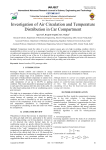 Investigation of Air Circulation and Temperature