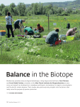 Balance in the Biotope - Max-Planck