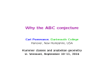 Why the ABC conjecture