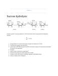 Sucrose hydrolysis