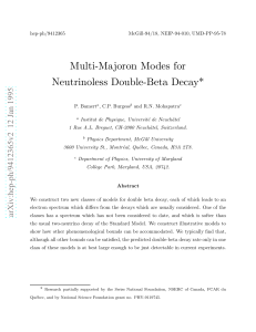 Multi-Majoron Modes for Neutrinoless Double