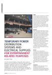temporary power distribution system