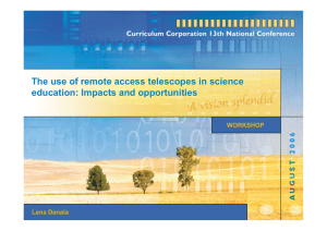 CSU Remote Telescope - Education Services Australia