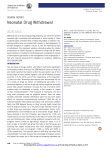 Neonatal Drug Withdrawal abstract