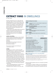 EXTRACT FANS IN DWELLINGS
