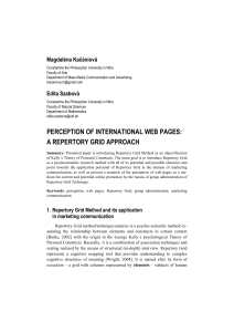 perception of international web pages: a repertory grid