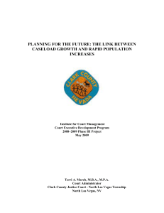 planning for the future - National Center for State Courts