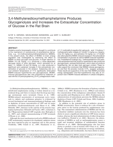 3,4-Methylenedioxymethamphetamine Produces Glycogenolysis