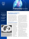 Pulmonary Clinical Update Newsletter Vol.32 No. 1 2017